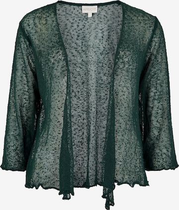 Apricot Knit Cardigan in Green: front