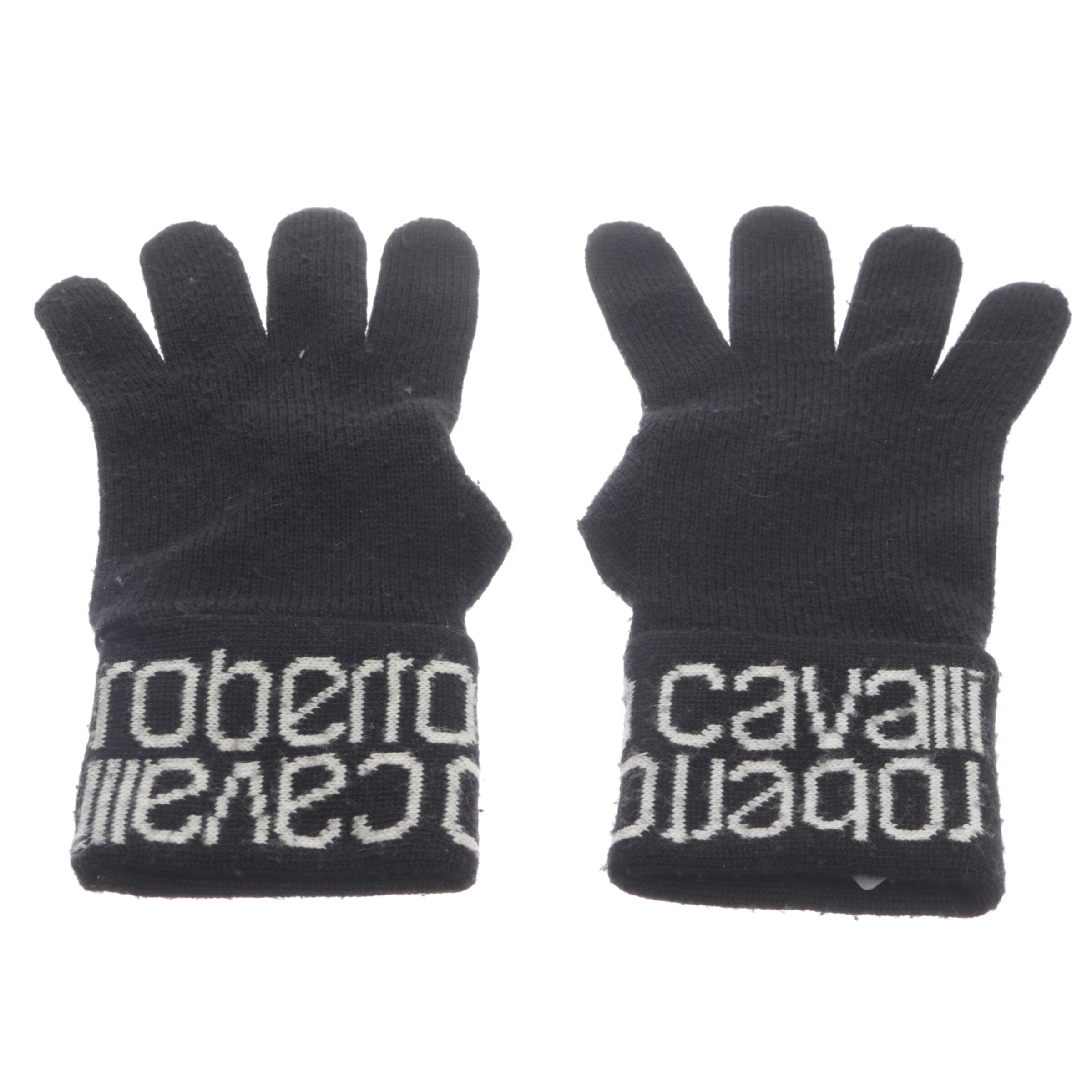 roberto cavalli Gloves in L in Black: front