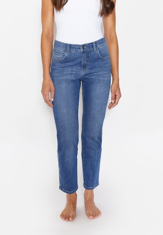 Angels Regular Jeans 'Darleen Crop' in Blauw: voorkant