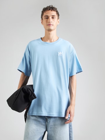 Tricou 'Trefoil Essentials' de la ADIDAS ORIGINALS pe albastru: față