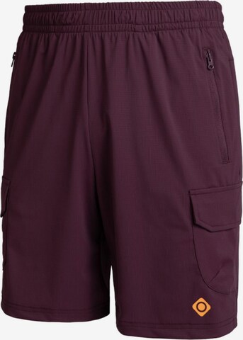 Regular Pantalon 'PANTALÓN CORTO MONTAÑA HOMBRE DERBY M' Izas en rouge : devant