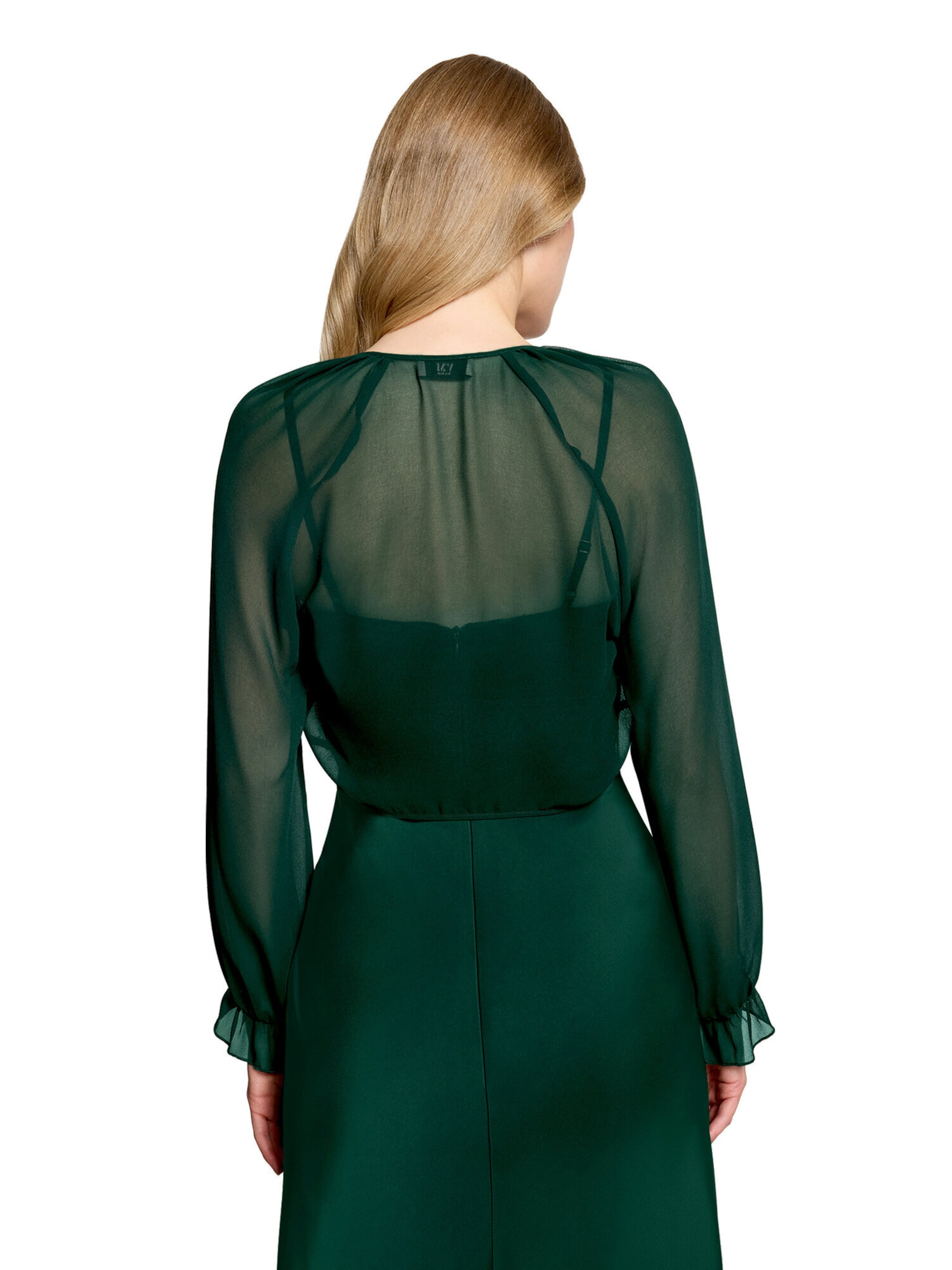 Vera Mont Bolero-Jacke mit gekräuseltem Ausschnitt in Grün