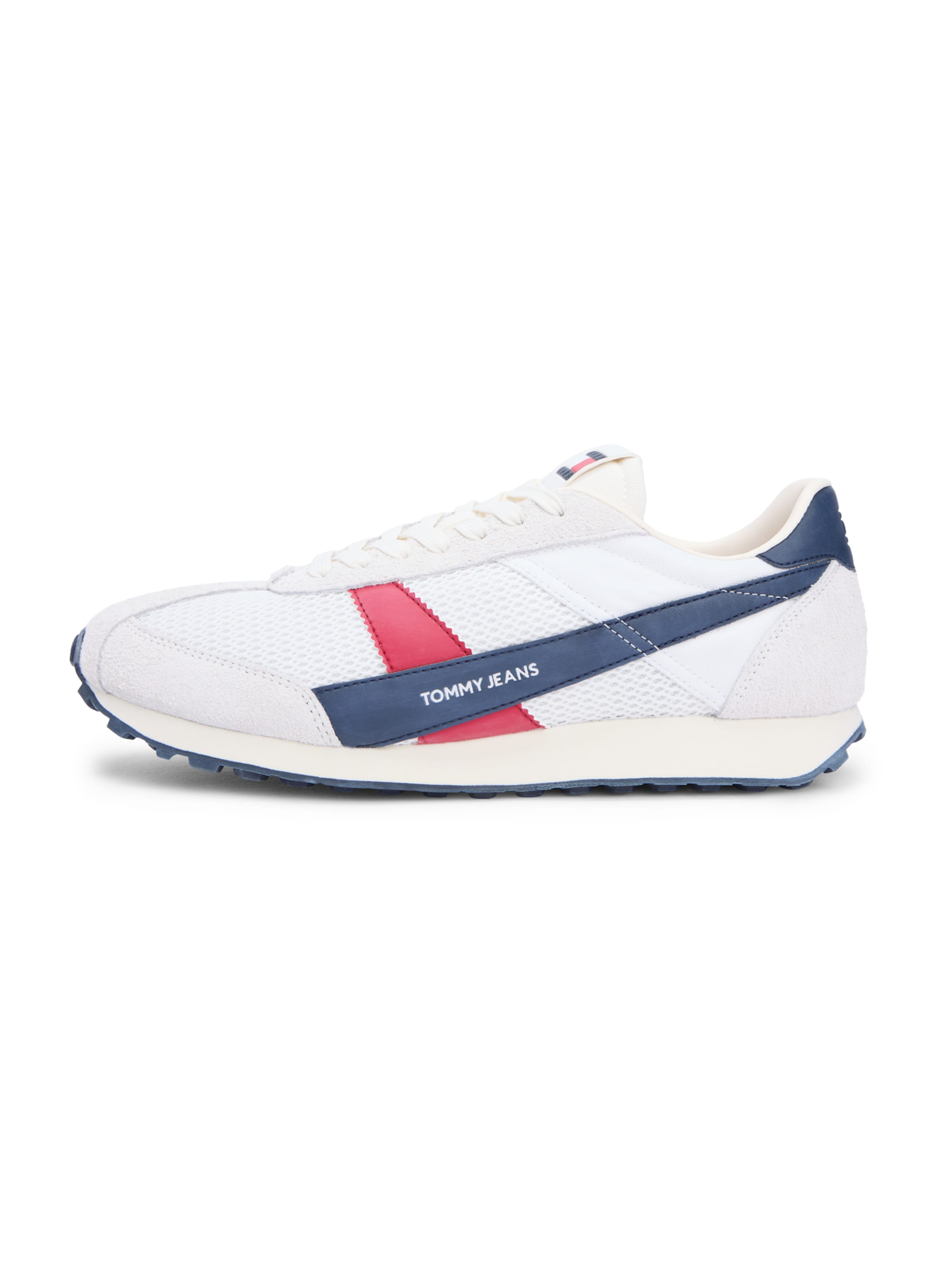 Sneaker low de la Tommy Jeans pe alb: față