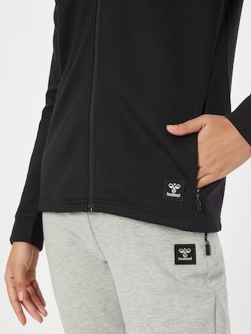 Hummel Athletic Zip-Up Hoodie 'Essi' in Black