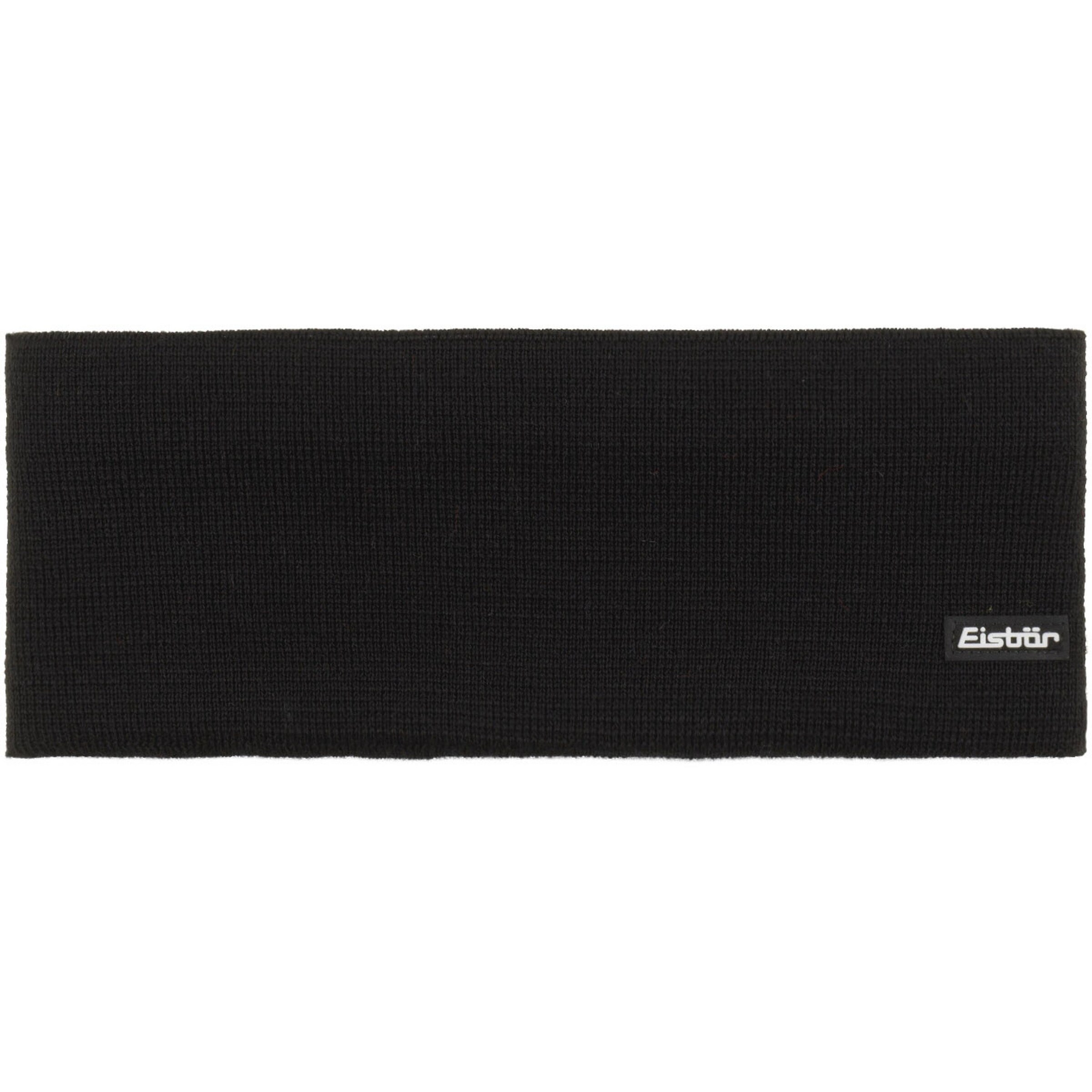 Eisbär Stirnband 'Havel' in Schwarz: Vorderseite