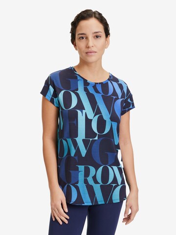 T-shirt Betty Barclay en bleu : devant