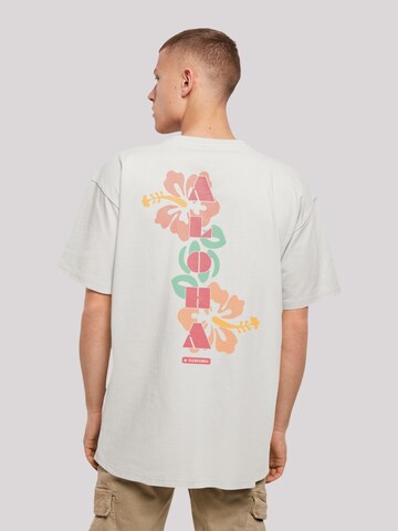 T-Shirt 'Aloha' F4NT4STIC en gris : devant