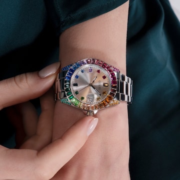 GUESS Uhr 'Opaline' in Silber