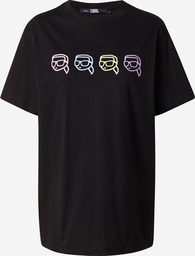 Karl Lagerfeld T-Shirt 'Ikonik 2.0' in pastellgelb / hellgelb / flieder / schwarz, Produktansicht