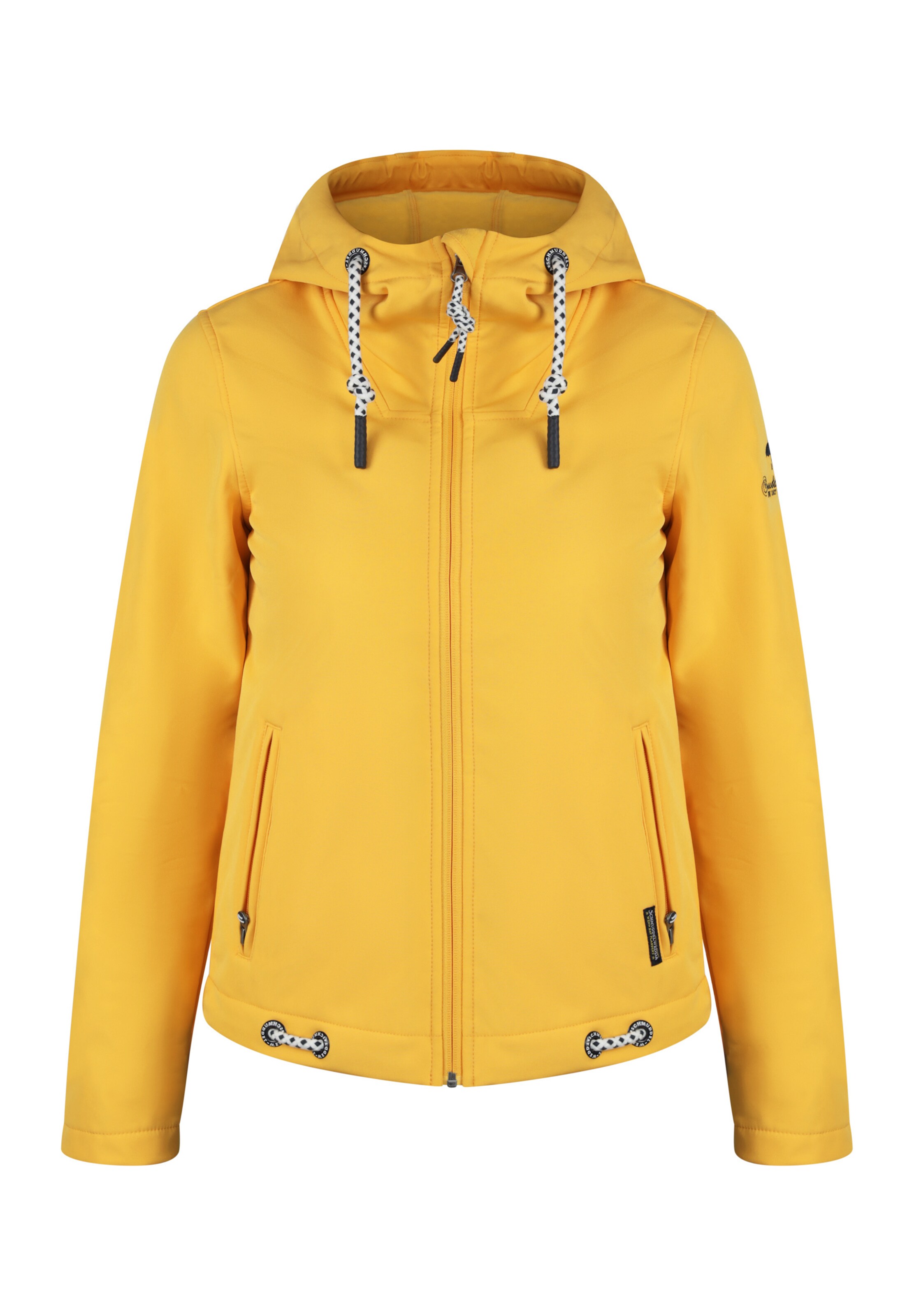 dzeltens Schmuddelwedda Funkcionāla jaka: no priekšpuses