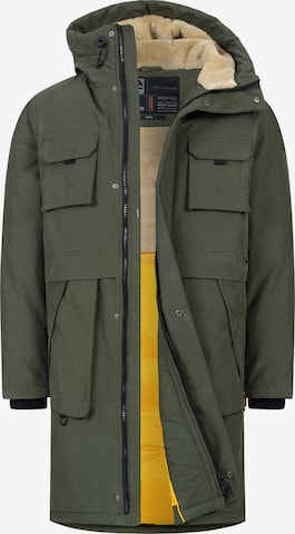 Parka d’hiver 'INKristof' INDICODE JEANS en vert : devant