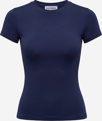 noar studios Shirt in Blauw: voorkant