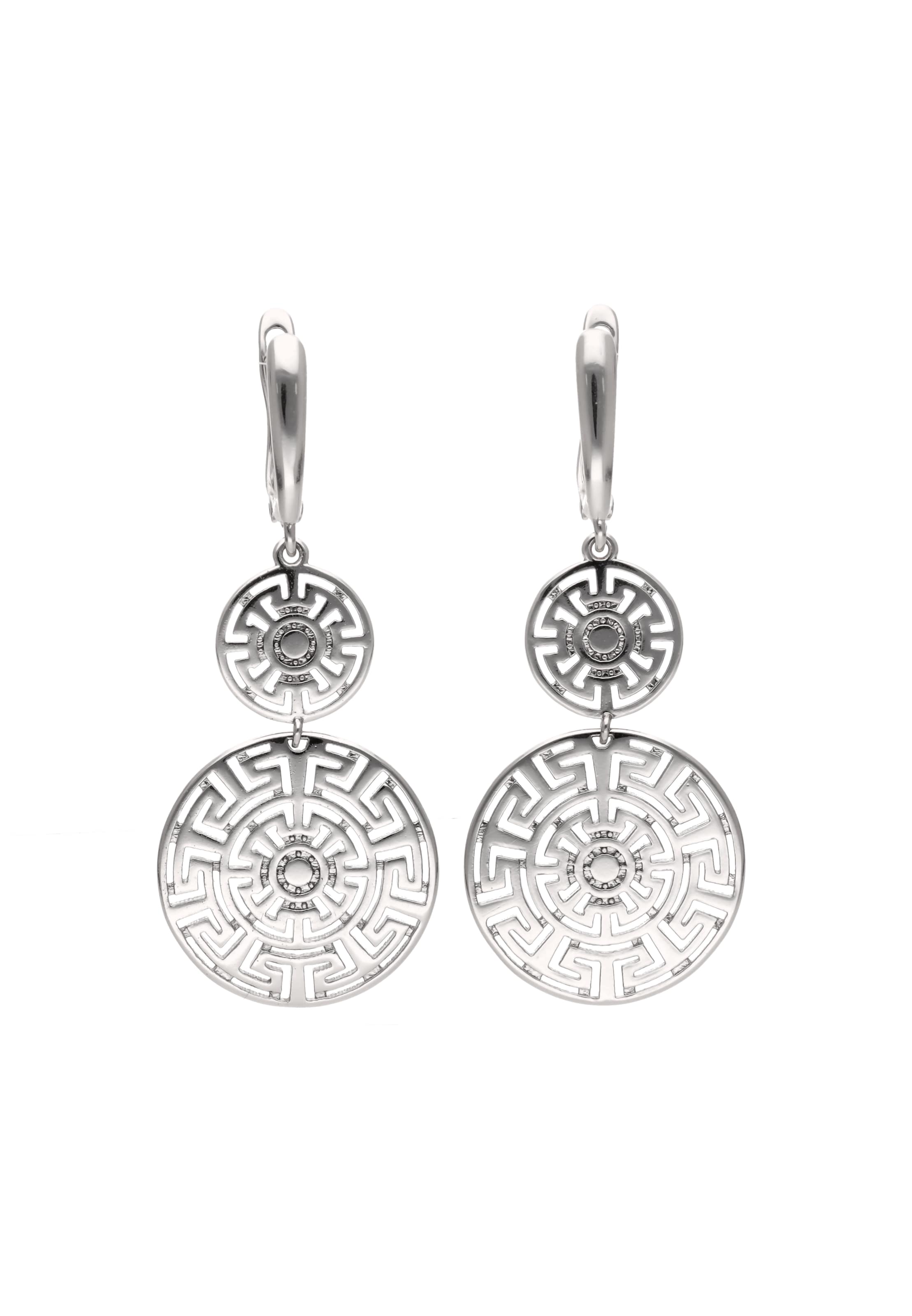 IZIA - Pendientes en plata: frente