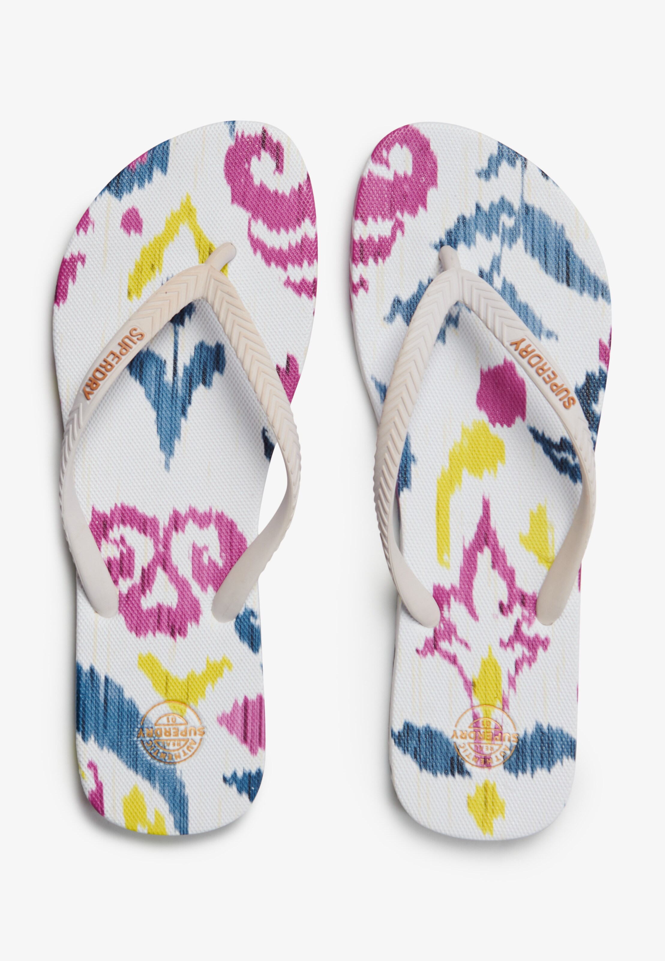 Superdry & Co T-Bar Sandals in White