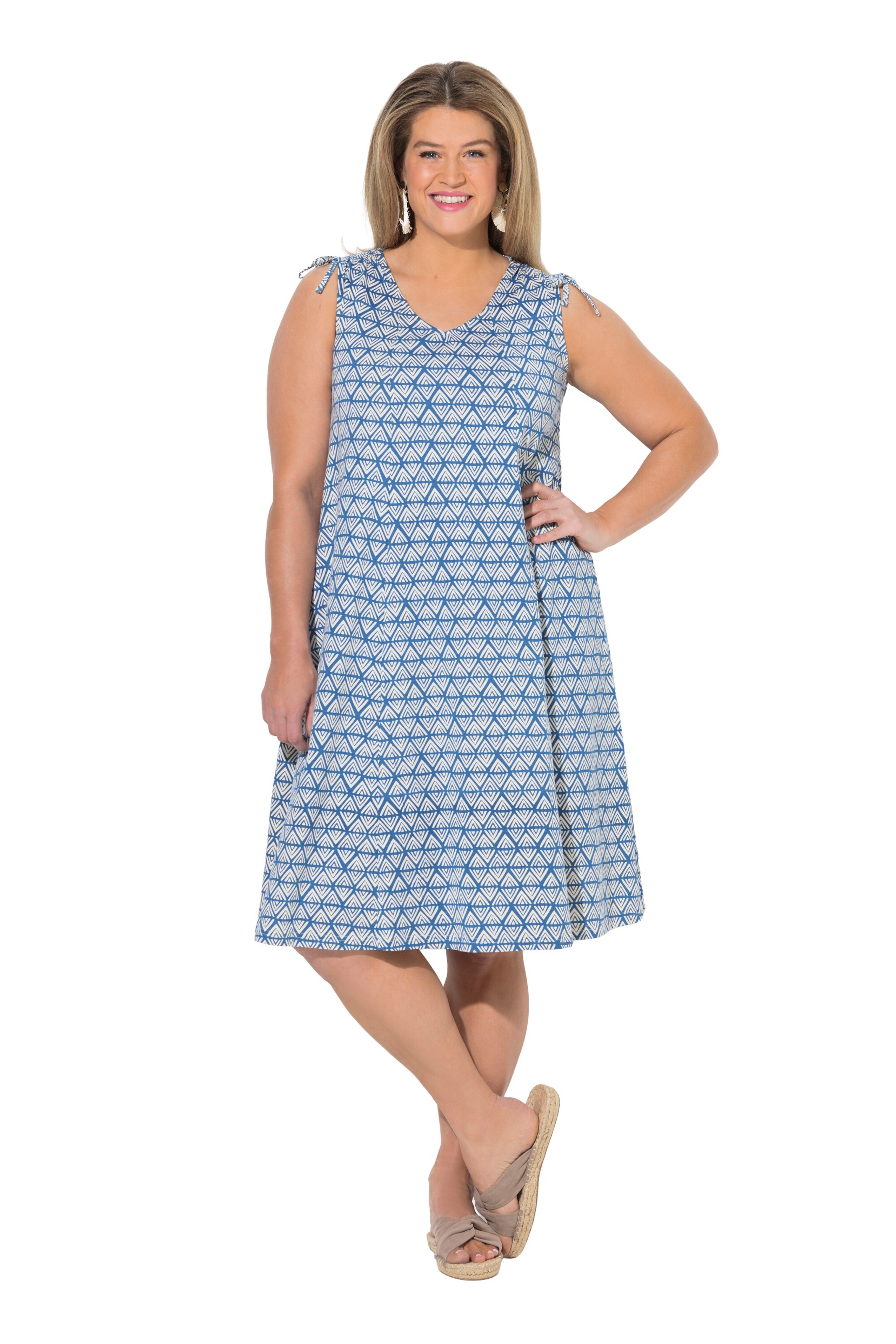 Ulla Popken Kleid in Blau: Vorderseite