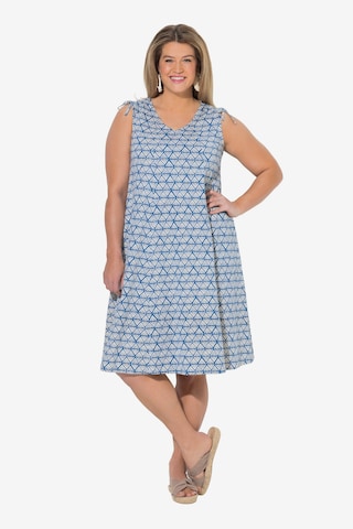 Ulla Popken Mekko värissä sininen: etupuoli