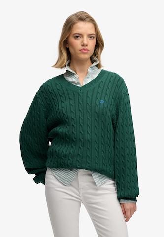 Superdry Trui in Groen: voorkant
