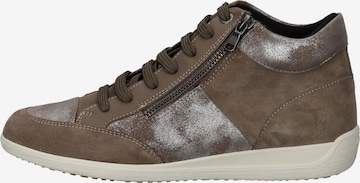 GEOX Sneakers hoog in Bruin