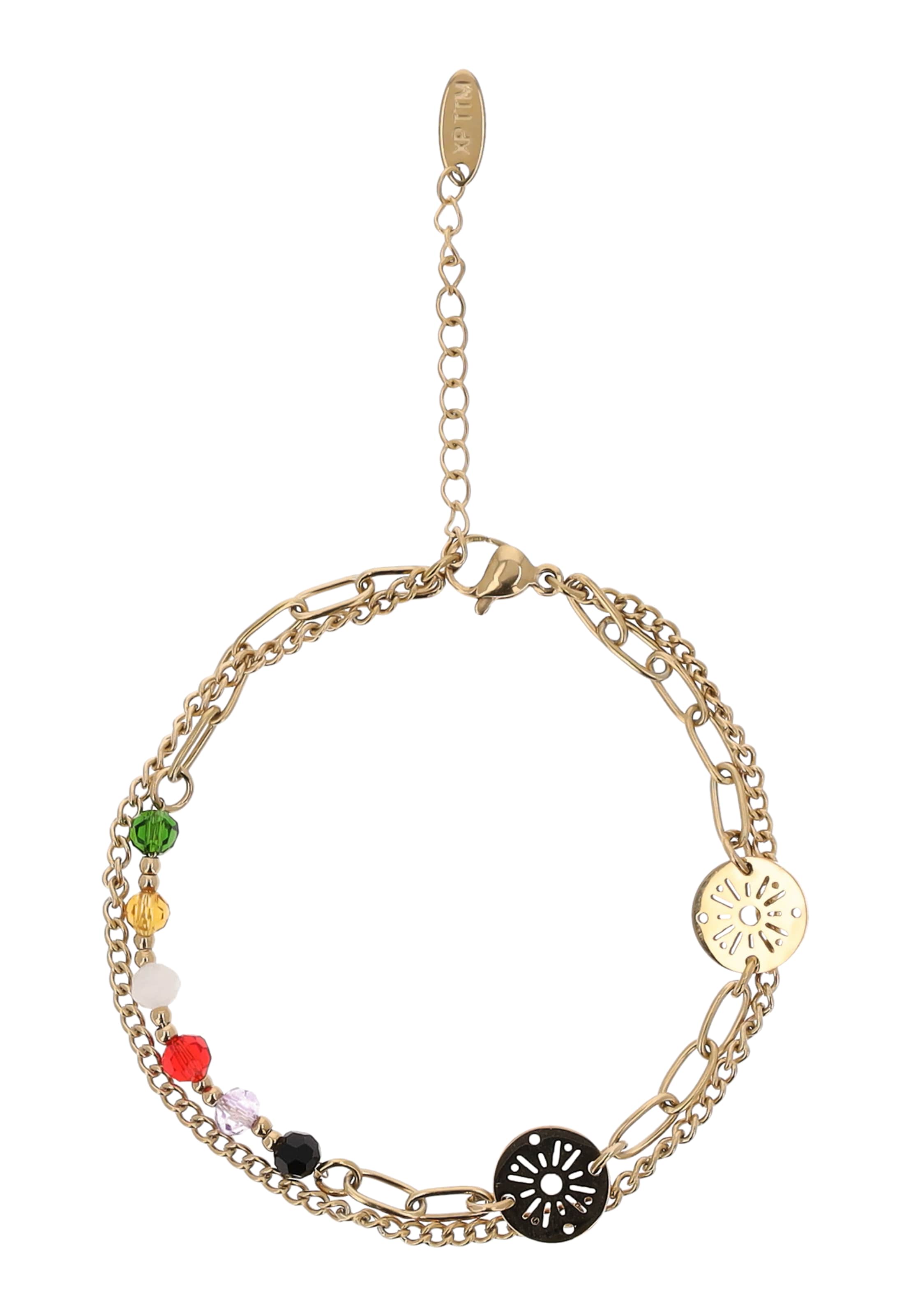 IZIA Pulsera en oro / mezcla de colores, Vista del producto