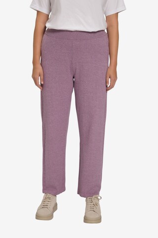 Regular Pantalon Ulla Popken en violet : devant