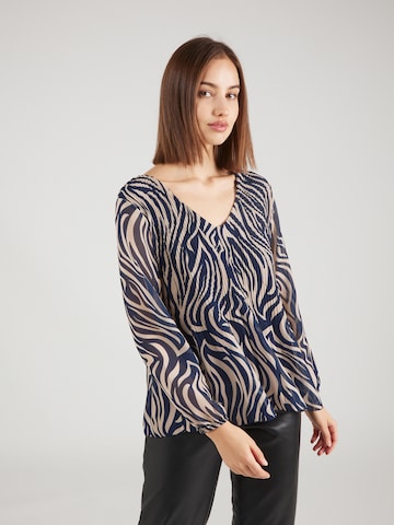 ZABAIONE Blouse in Blue: front