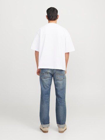 JACK & JONES Zwężany krój Jeansy 'JJIMIKE JJFOX' w kolorze niebieski
