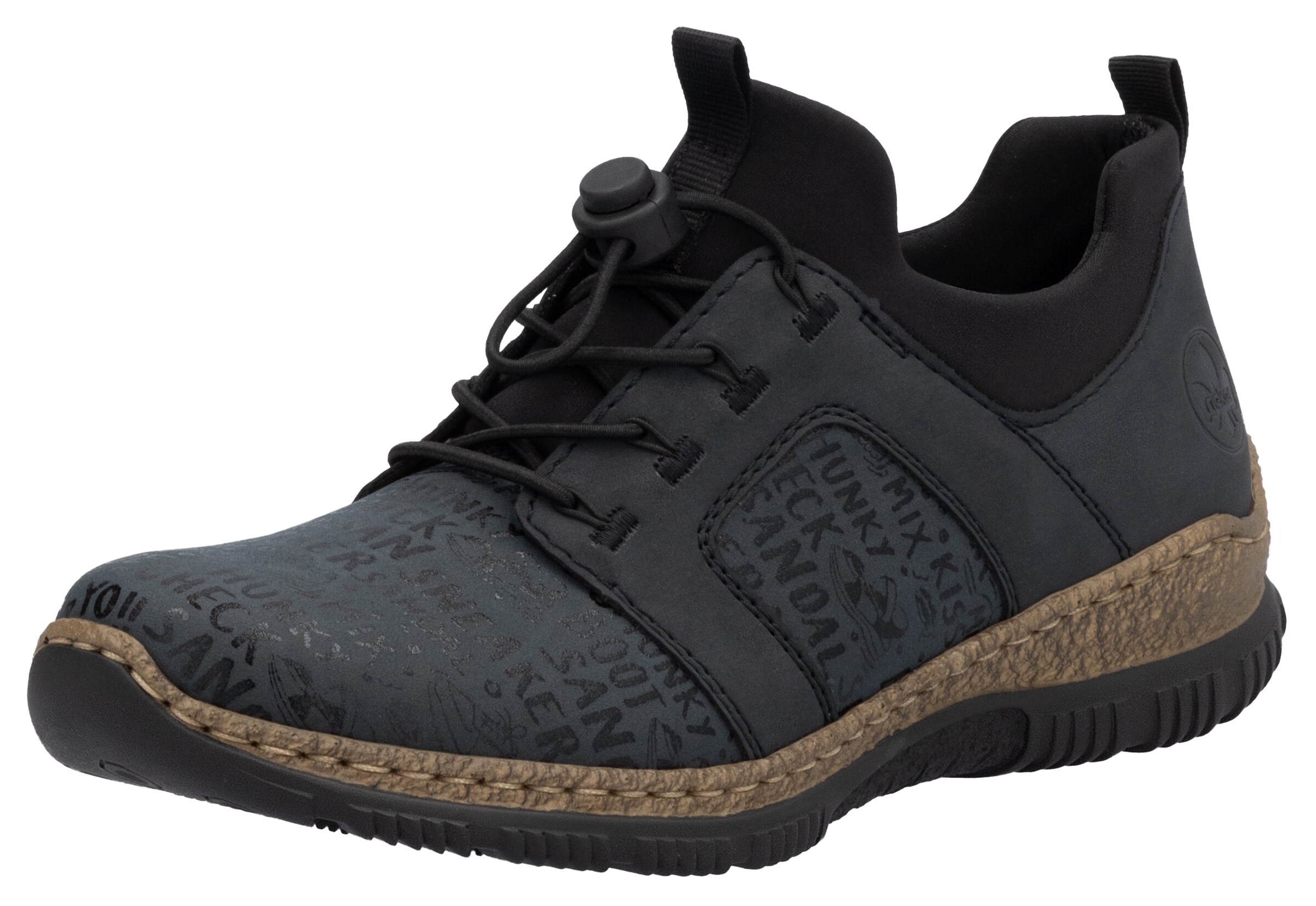 Slip on Rieker en bleu : devant