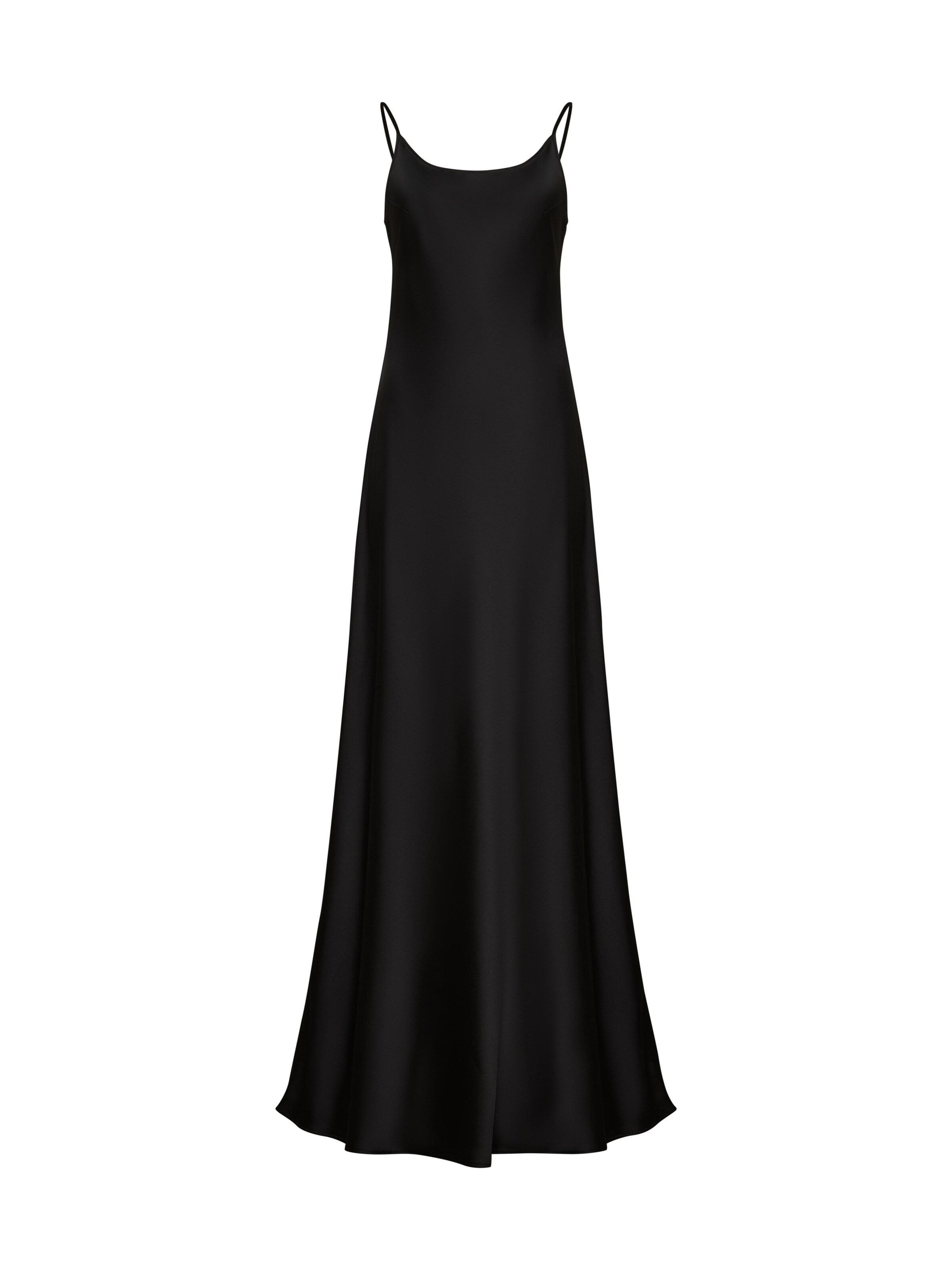 Serena Silueta Klänning 'Maxi satin slip dress 'Serene'' i svart: framsida
