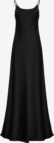 Robe 'Maxi satin slip dress 'Serene'' Serena Silueta en noir : devant