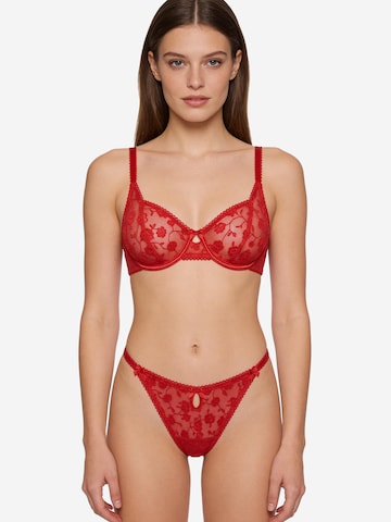 Balconnet Ensemble de linge 'Rosa Rossa' L.BEV en rouge : devant