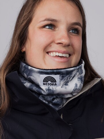 WESORA GmbH Loop scarf 'Printed Neckwarmer Fleece + UV-Schutz' in Grey