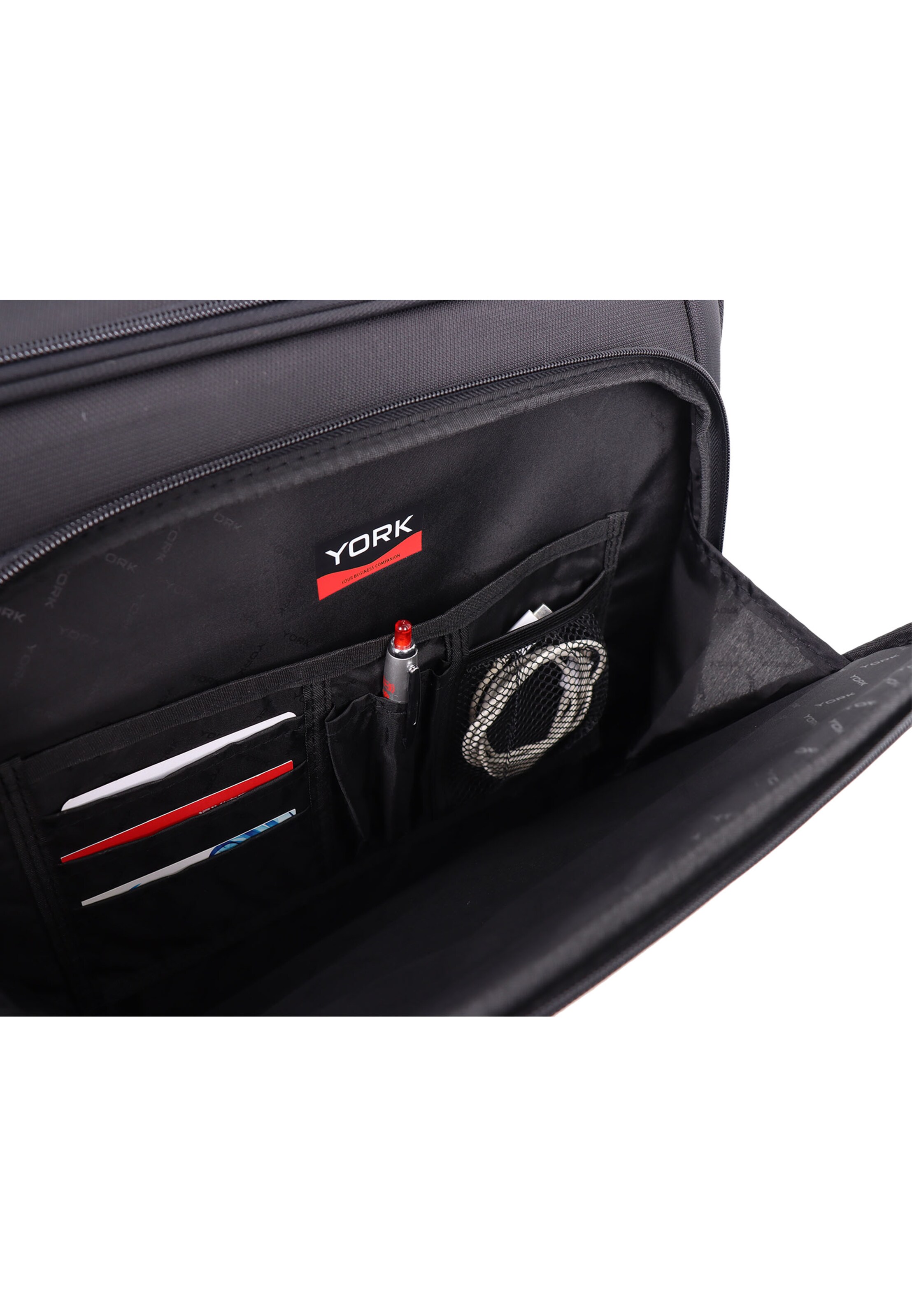 YORK Aktenkoffer 'Enterprise' in Zwart