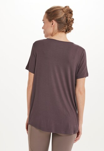 ENDURANCE Funkcionalna majica 'Siva' | rjava barva