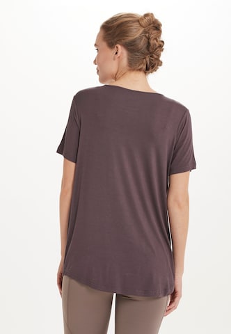 ENDURANCETehnička sportska majica 'Siva' - smeđa boja
