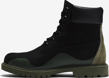 TIMBERLAND - Botas con cordones en negro: frente