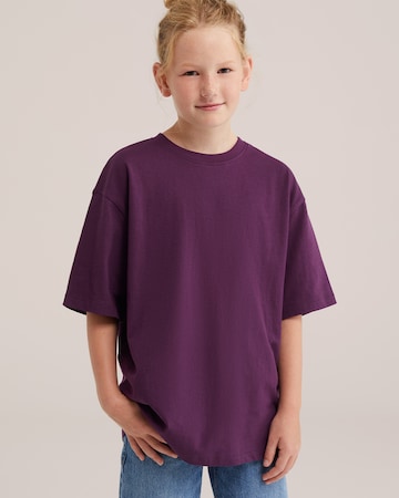 WE Fashion - Camiseta 'Meisjes' en lila: frente
