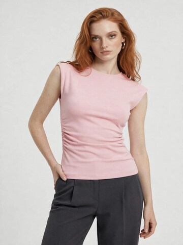 No Matter What Top in Roze: voorkant