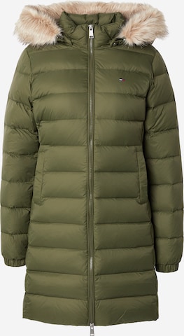 Tommy Jeans Télikabátok 'Essential' - zöld: elől