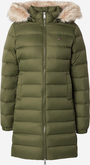 Tommy Jeans Pitkä talvitakki 'Essential' koossa XXS värissä oliivi, Tuotenäkymä