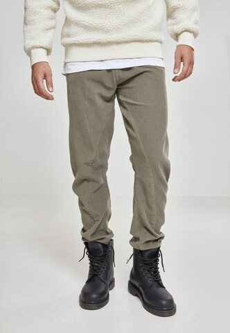 Effilé Pantalon Urban Classics en vert : devant