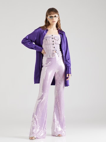 PATRIZIA PEPE Flared Broek in Lila