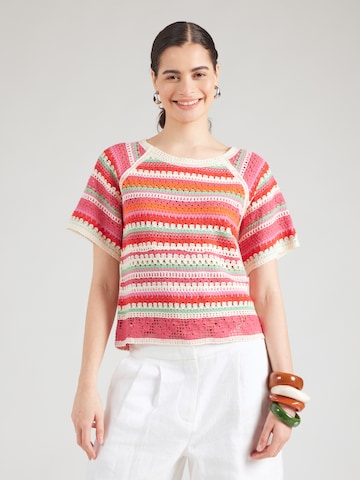 Pull-over 'IHBANDIE' ICHI en rose : devant