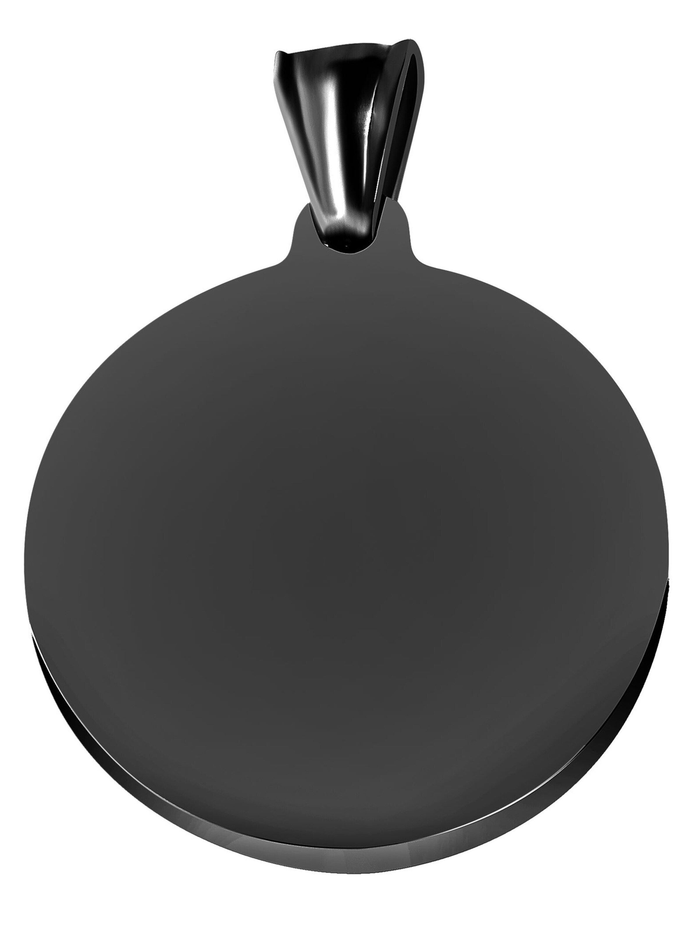 Akzent Pendant 'aus Edelstahl, gravurfähig' in Black