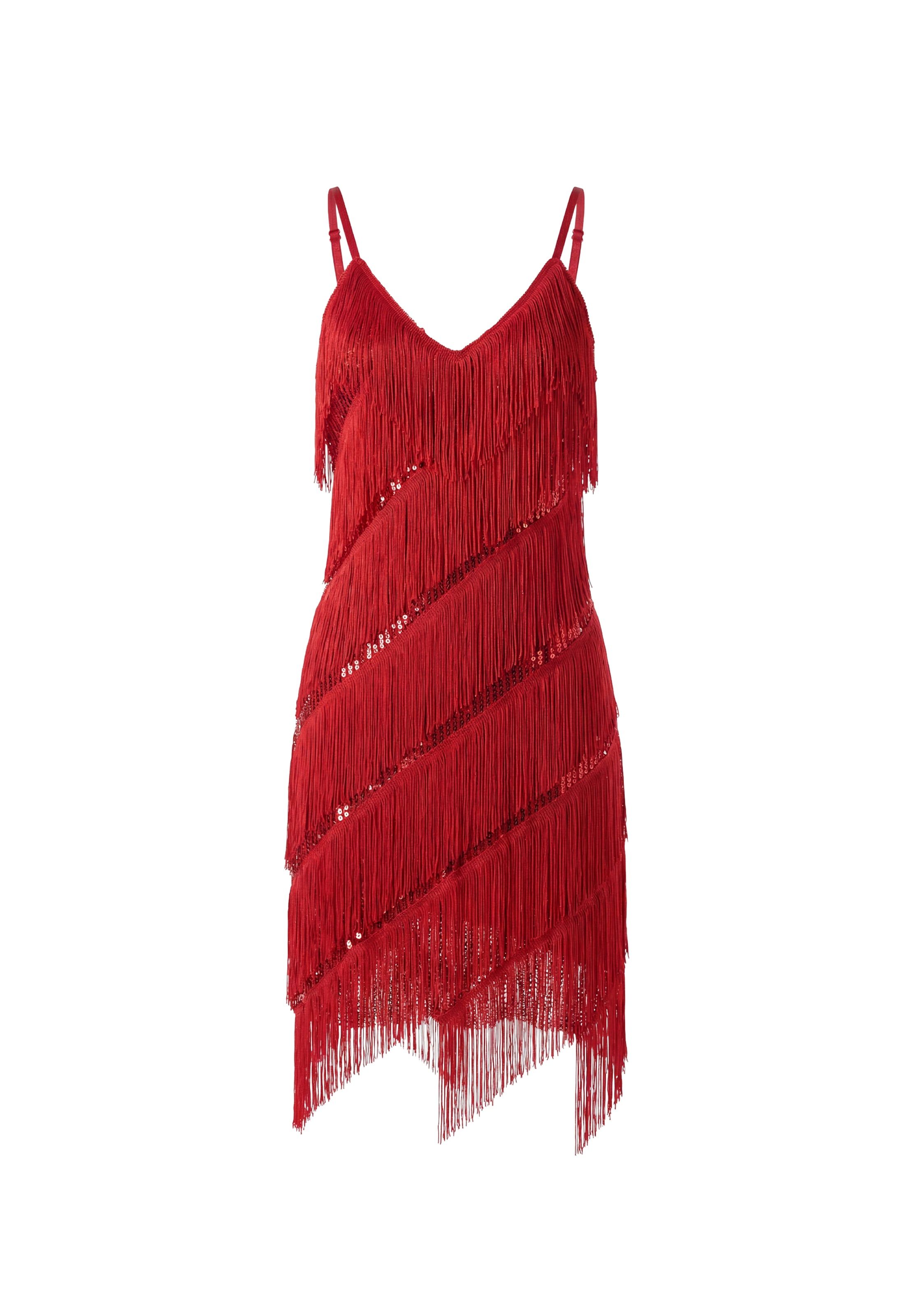 faina Dress in Red: front