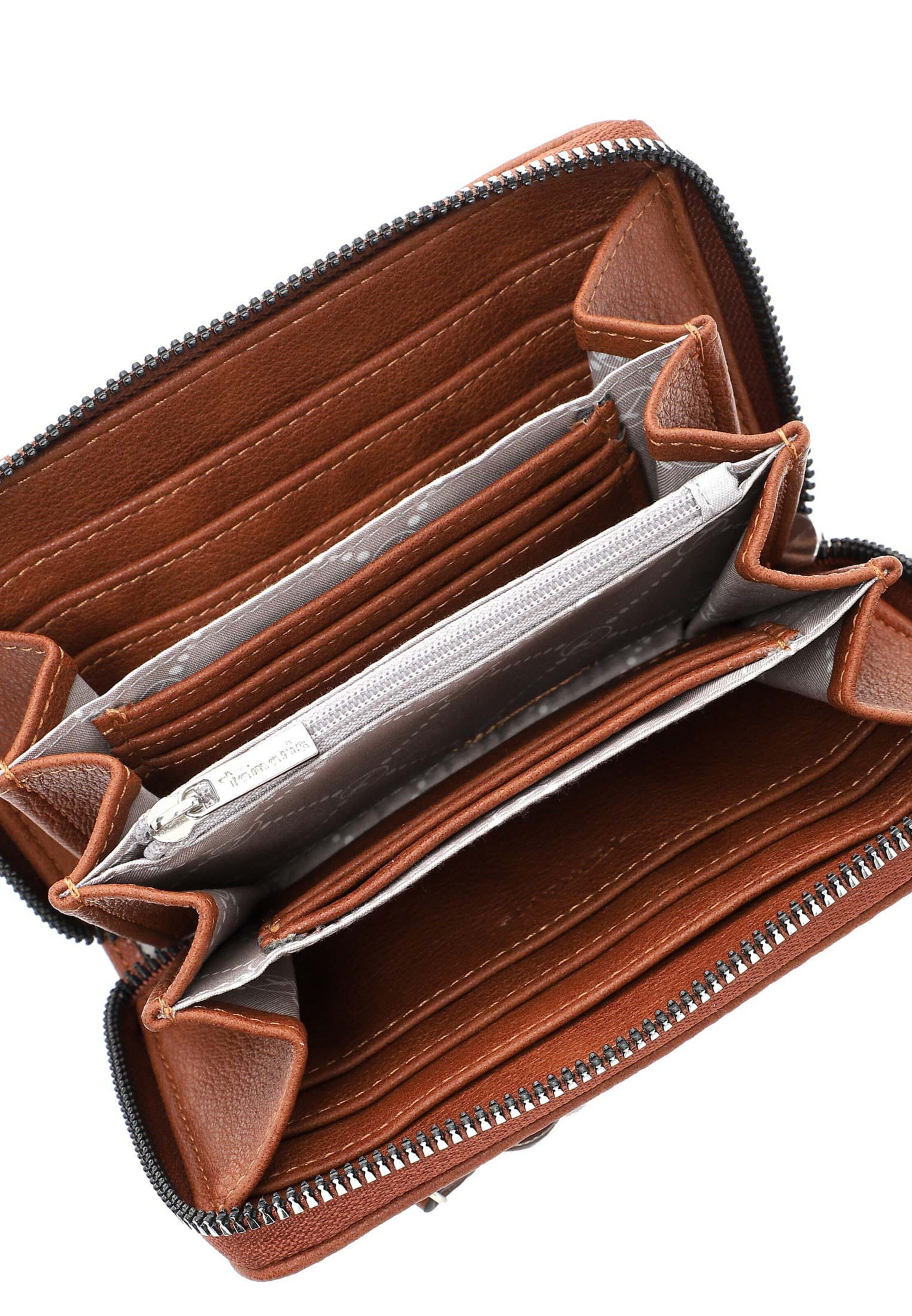 Portamonete 'Nele' di Tamaris in marrone