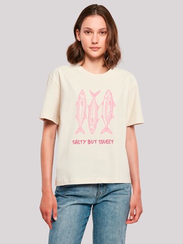F4NT4STIC Shirt 'Salty But Sweet Summer' in Beige: voorkant