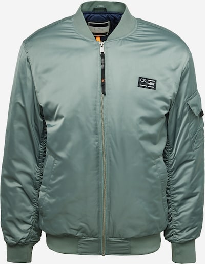 QS Jacke in grün / schwarz / weiß, Produktansicht