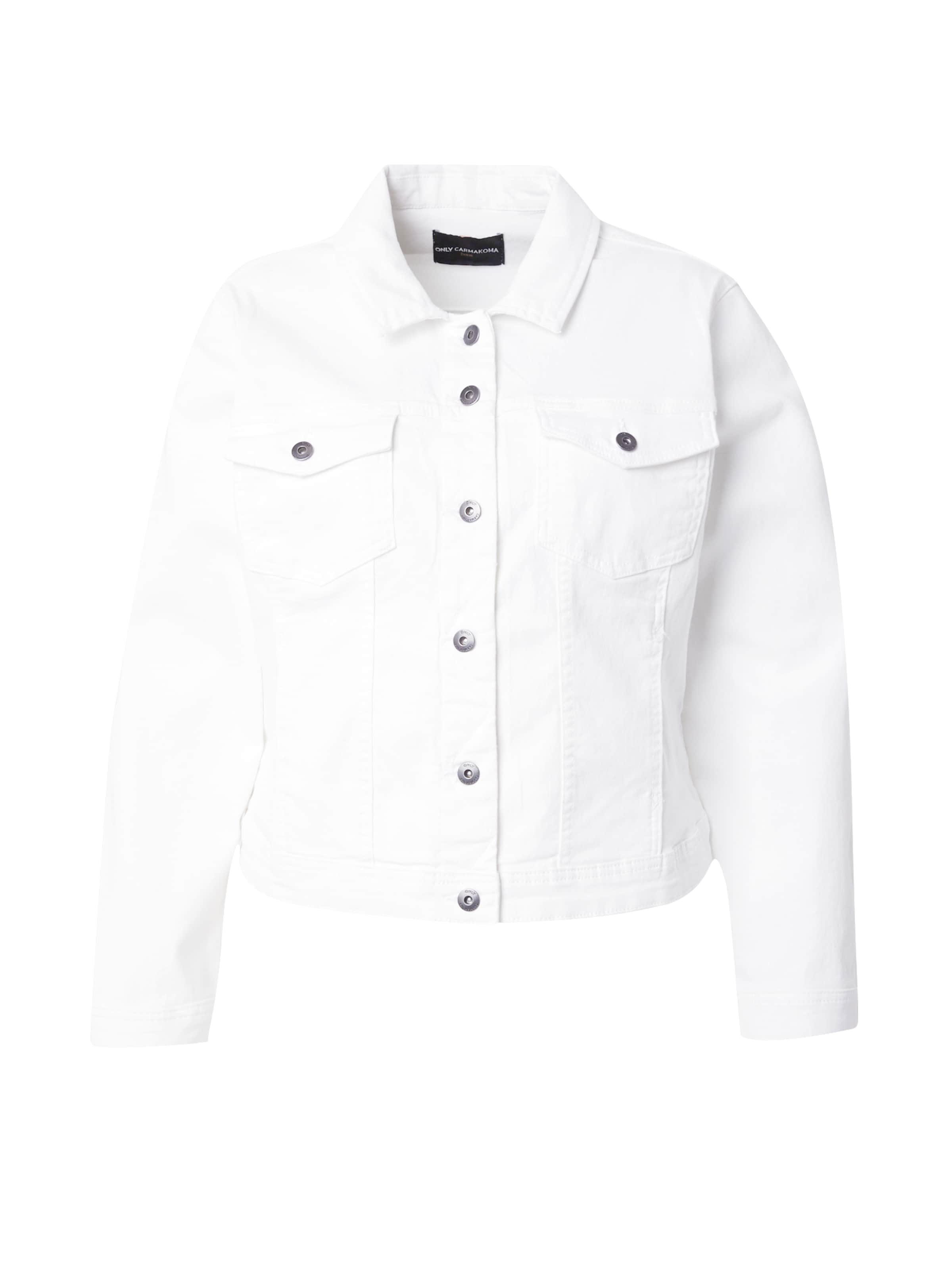 ONLY Carmakoma - Casaco meia-estação 'Wespa' em branco: frente