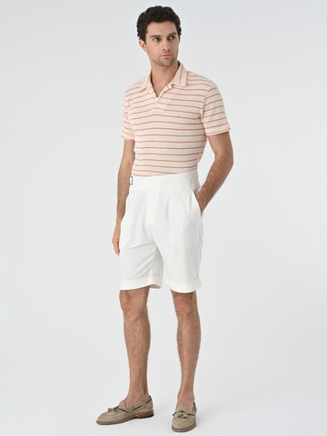 Antioch Regular Pleat-front trousers in White