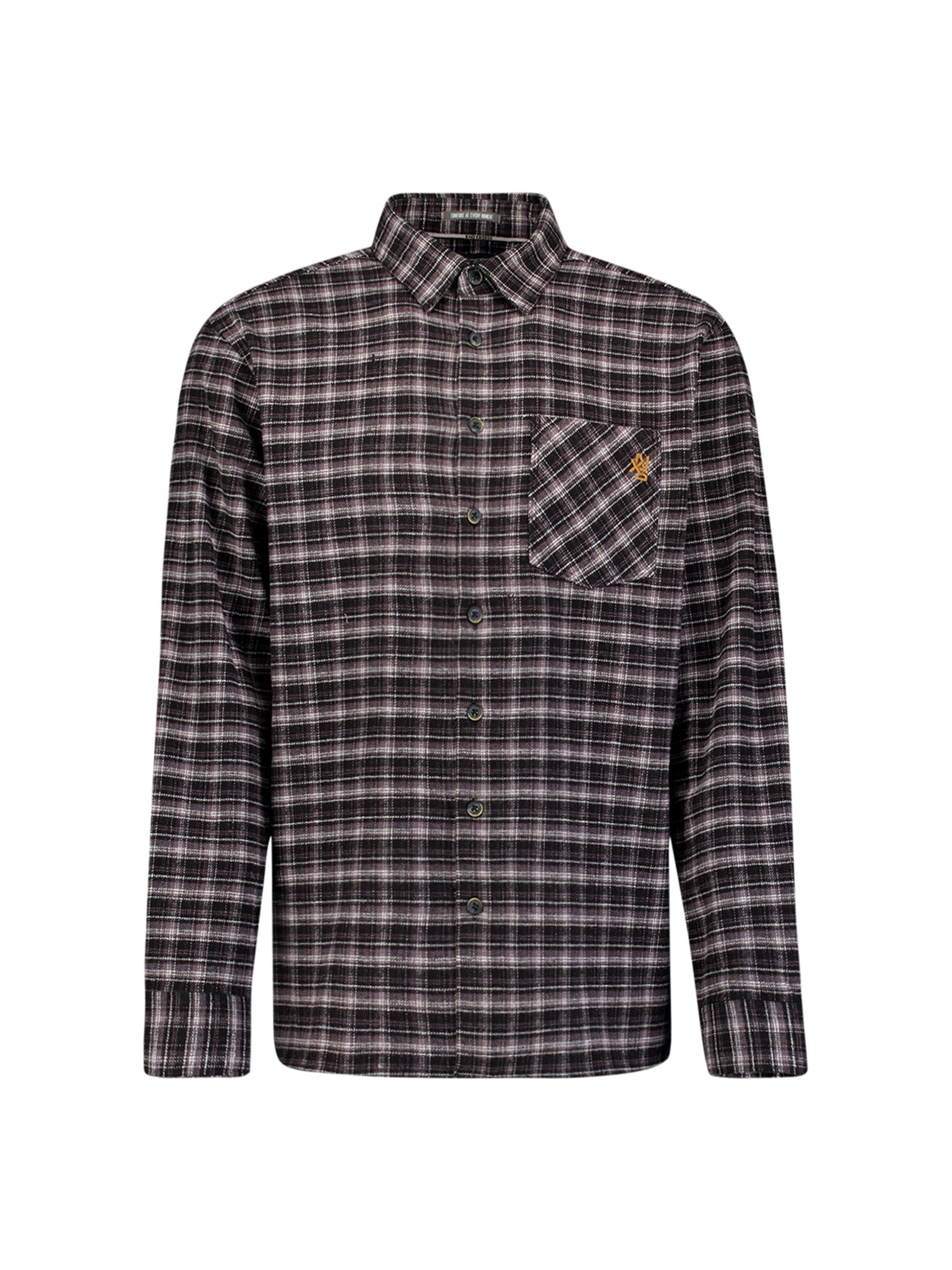 No Excess Button Up Shirt in Black: front